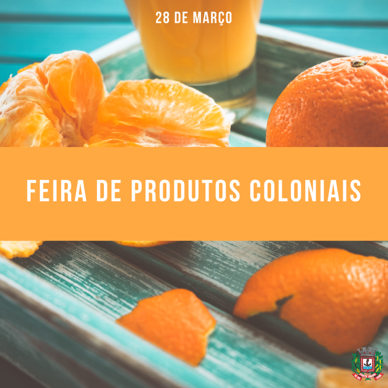 Prefeitura promove Feira de Produtos Coloniais
